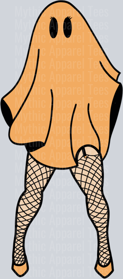 Bull Sheet Girl With Fish Net Halloween Orange