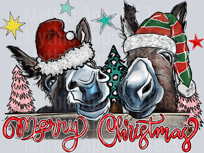 Merry Christmas Donkeys