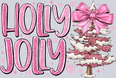 Holly Jolly pink Christmas Tree
