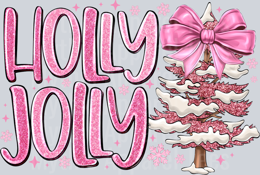 Holly Jolly pink Christmas Tree