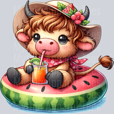 Summer Highland Cows at the Beach 3