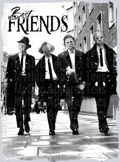 Best Friends Pennywise Jason Freddy Michael Halloween DTF horror Movie Transfers
