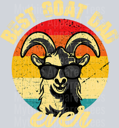 Best Goat Dad ever DTF Dad Transfers