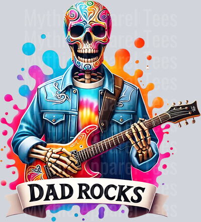 Dad Rocks DTF Dad Transfers