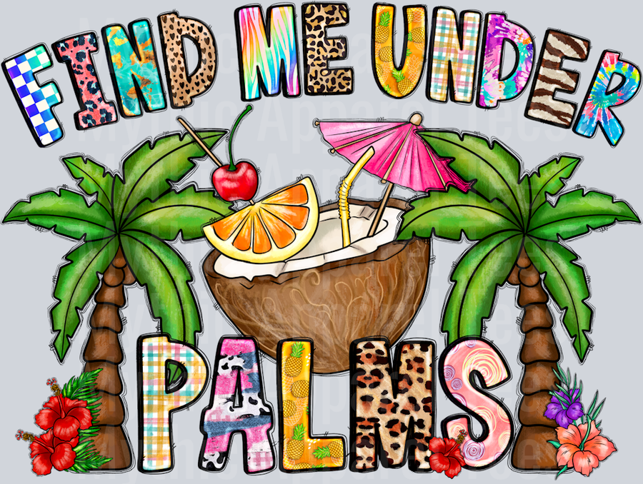 Find Me Under Palms Summer Drinking
