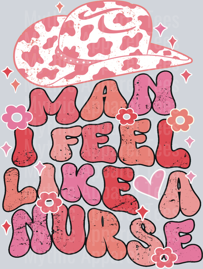 Man I feel like a nurse Shania Twain Country Music Lyrics DTF Nurse Transfers