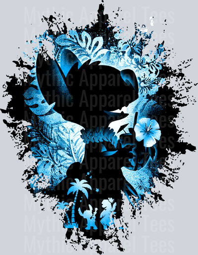 Stitch Disney Dark Silhouette Color Splash Crystal Ball Vision