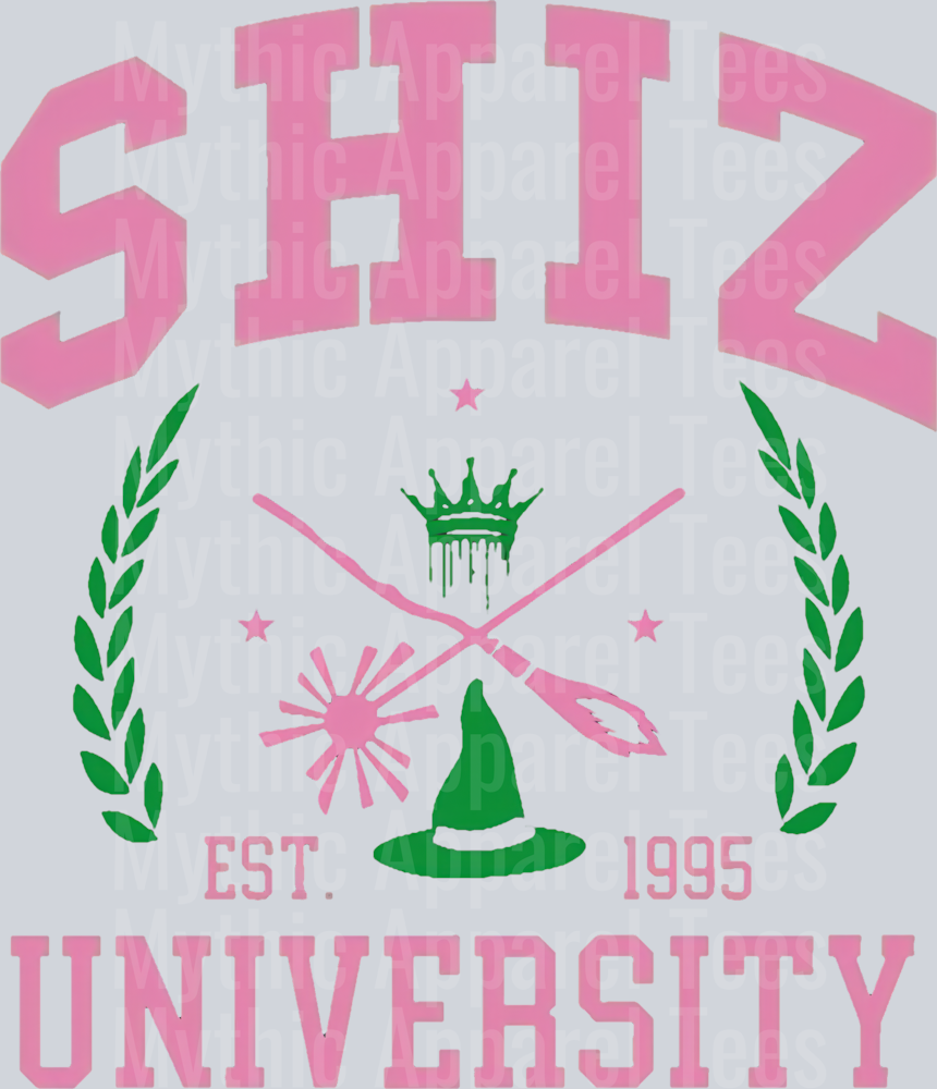 Shiz University Green and Pink DTF Wicked Transfers