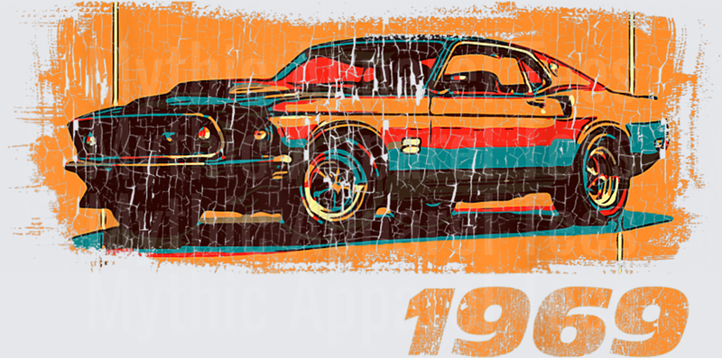 Vintage 1969 50th Birthday Classic Muscle Car Retro Shirt