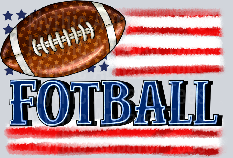 Football American Flag Patriotic