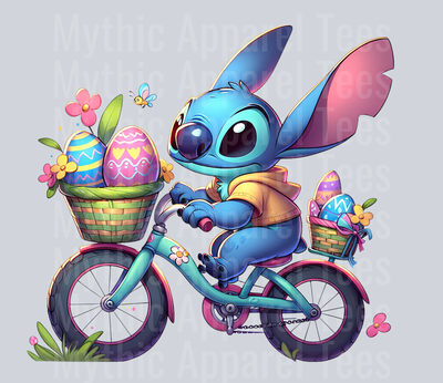 Stitch Easter Transfer 11 DTF Stitch Easter Transfers