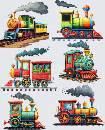 Trains for Boys Steam Locomotive Train for Toddler Boys T-Shirt