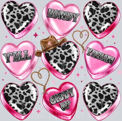 Western Heart Candy Valentines Day