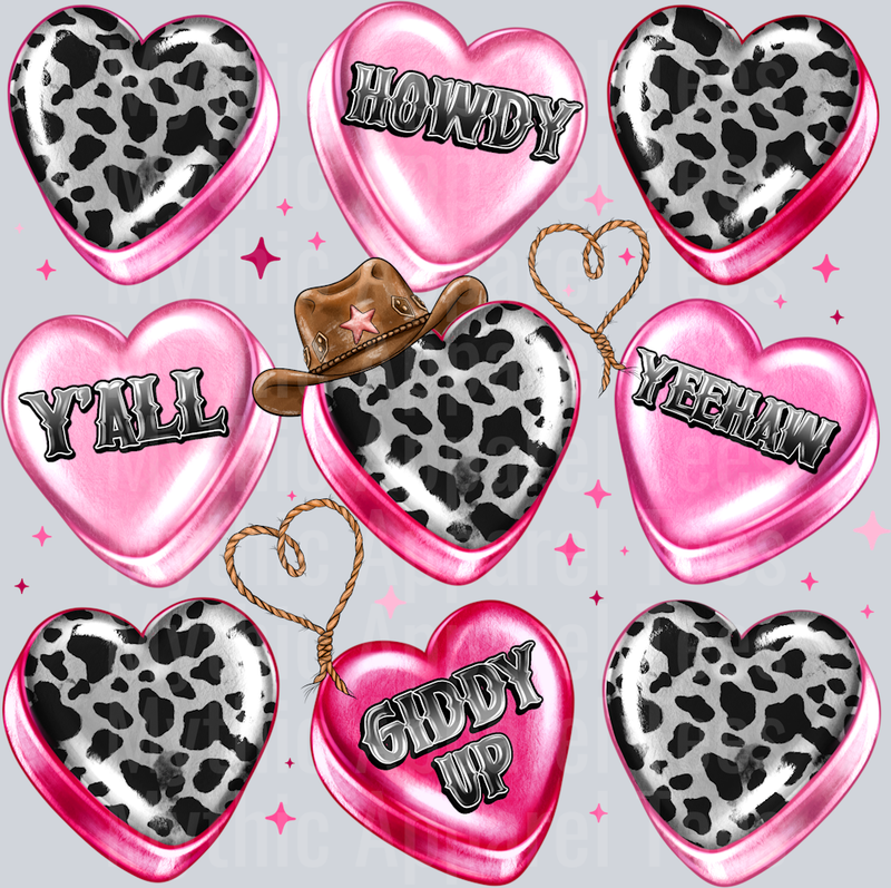 Western Heart Candy Valentines Day