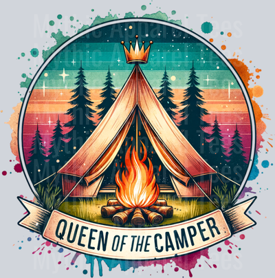 Queen of the camper 26 DTF Camping Transfers