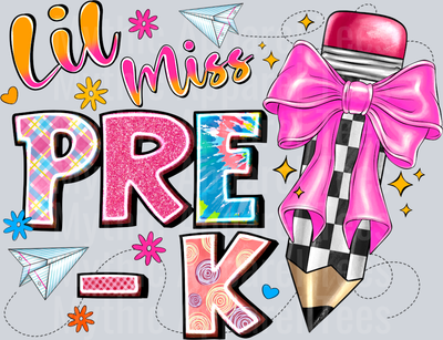 Lil Miss Pre-k Back To School
