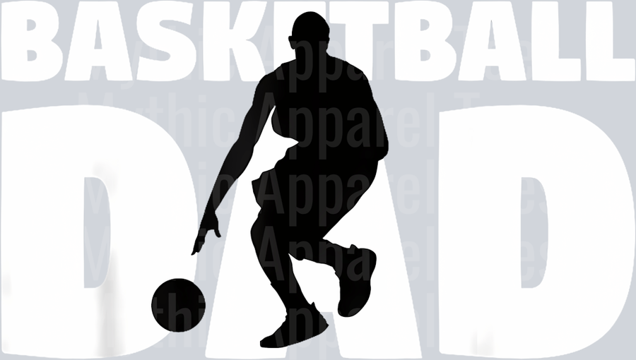 41 Basketball Dad T-Shirt Father Basketball Silhouette Gift Tee
