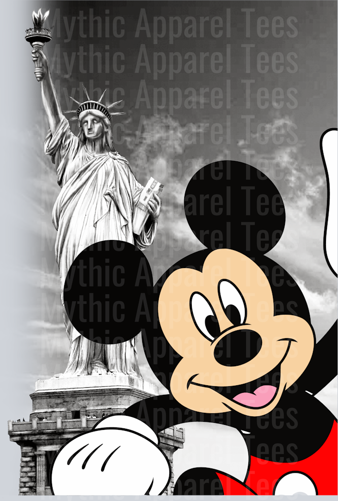 Mickey New York DTF Street Mickey Mouse Transfers