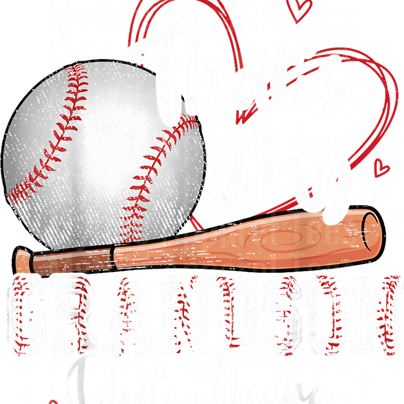 Grandma Grandpa Grandparents Baseball DTF Transfer