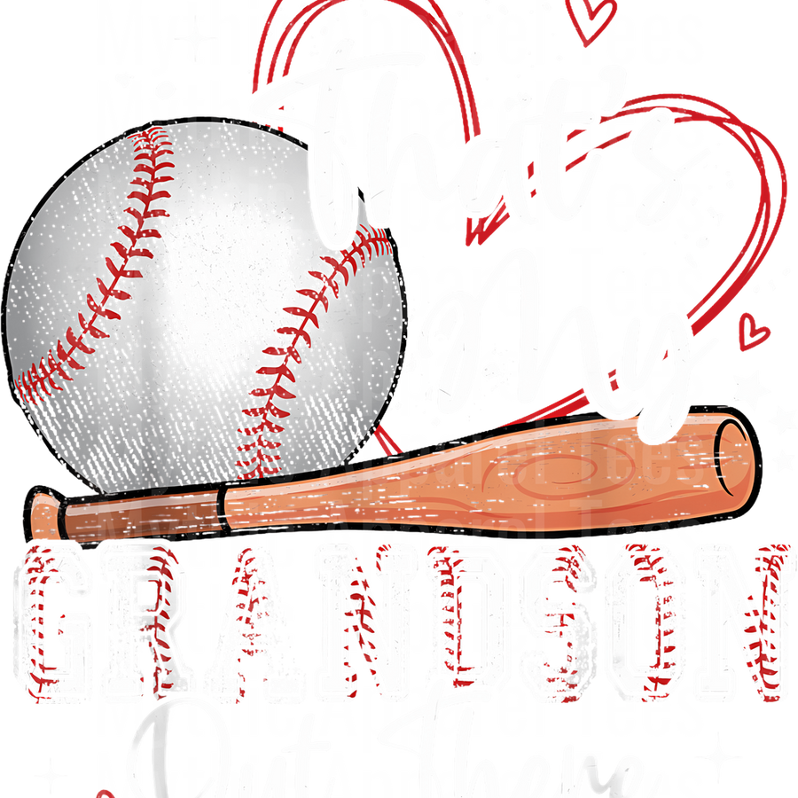 Grandma Grandpa Grandparents Baseball DTF Transfer