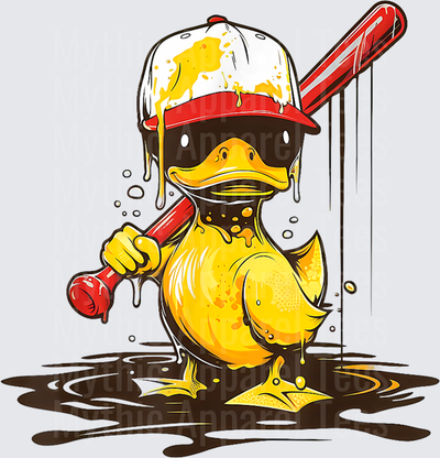 Jeep Ducks Tough Yellow Duck Baseball Bat Red Cap Drip