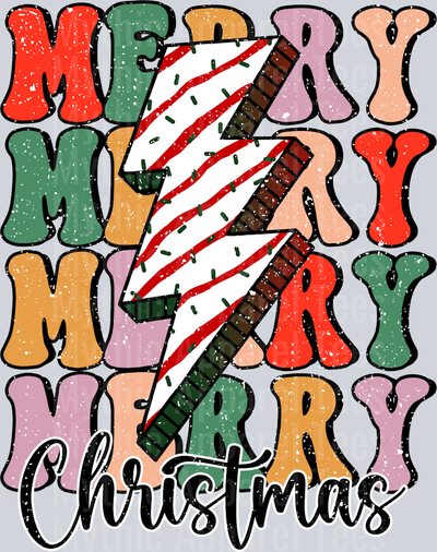 MERRY CHRISTMAS 3 DISTRESSED