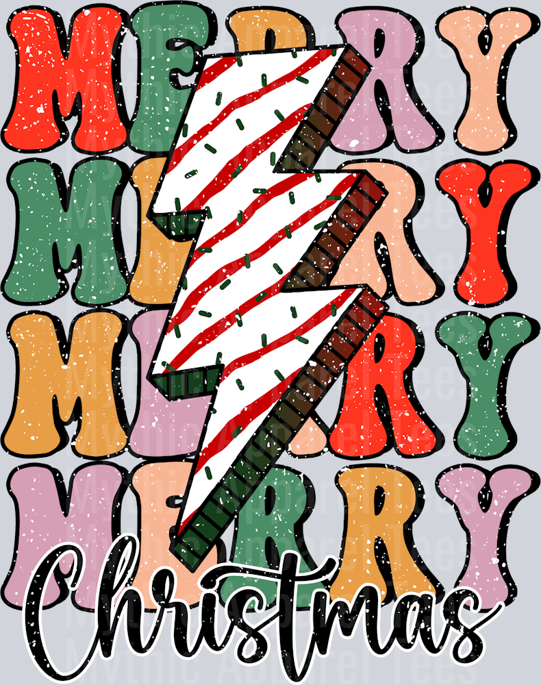 MERRY CHRISTMAS 3 DISTRESSED