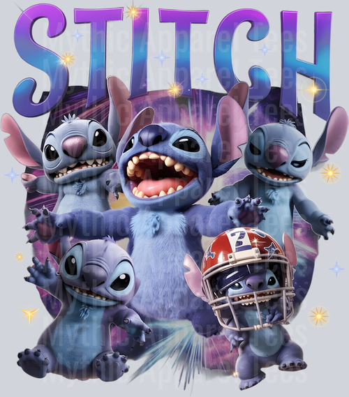 Stitch live action 2 with helmet DTF Lilo and Stitch Transfers