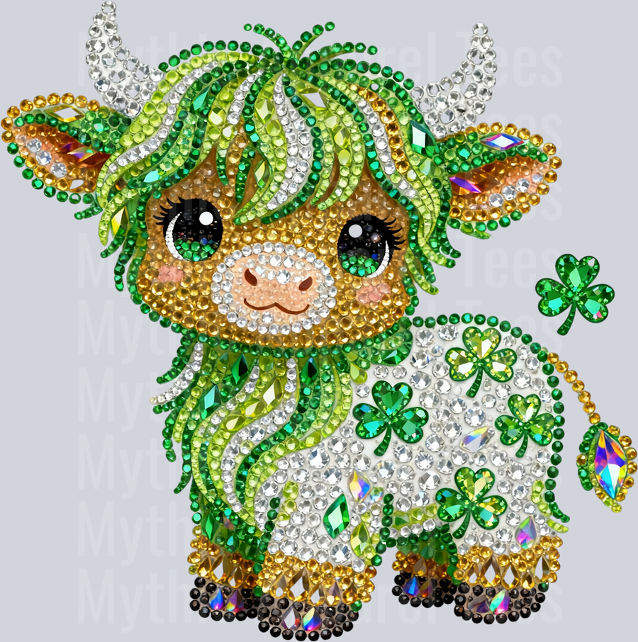 AZ718 Faux Rhinestone St Patricks Day