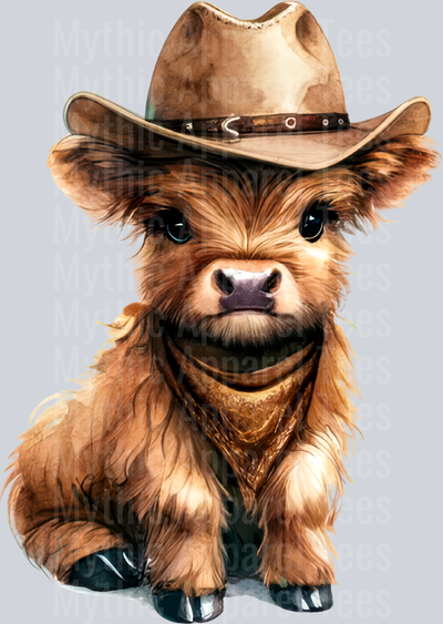 Western highland Cow 5 2 DTF Western Highland Cow Transfers