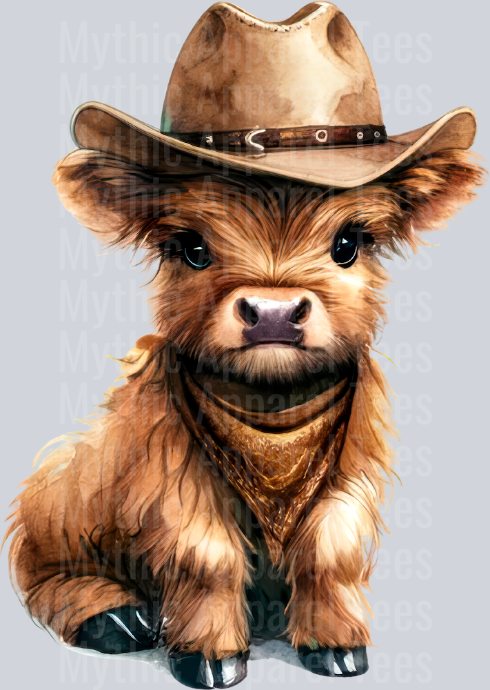Western highland Cow 5 2 DTF Western Highland Cow Transfers