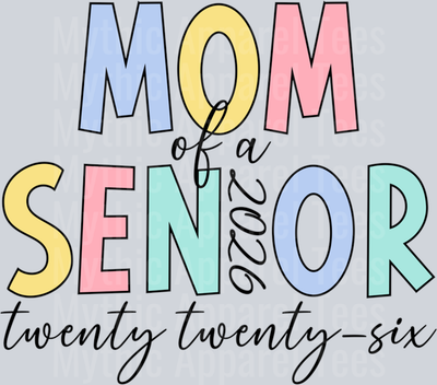 Mom Of A Senior 2026 Mom Of Graduate 2026 Senior Mama Pullover Hoodie