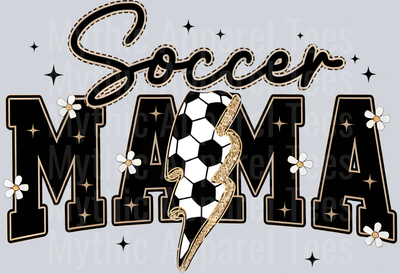 soccer mama script lightning bolt stars checker DTF Soccer Transfers