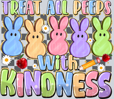 Treat All Peeps With Kindness Easter Checker