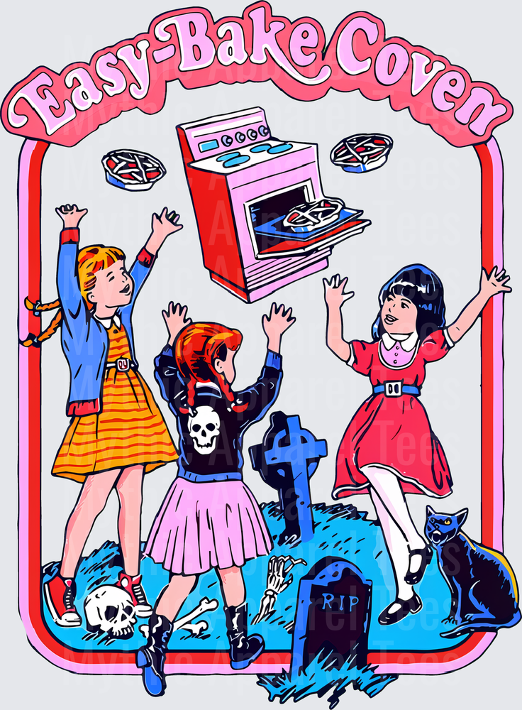 Easy-Bake Coven Retro Girls Witch Spooky Oven Graveyard Black Cat Skull