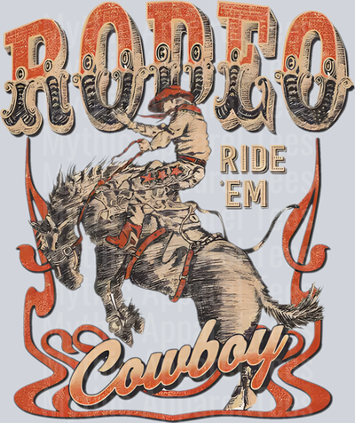 Rodeo Ride Em Cowboy Western