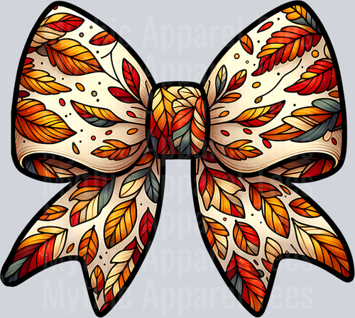 FALL LEAVES BOW