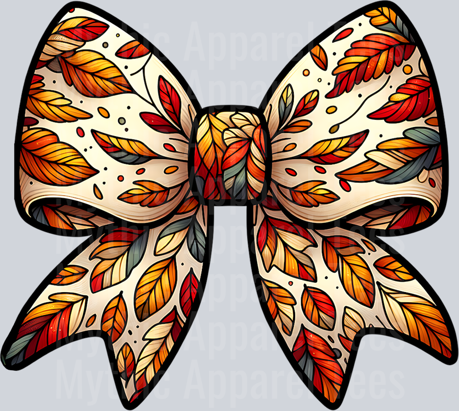 FALL LEAVES BOW