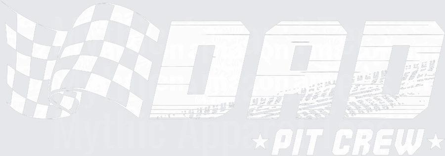 Racing Checkered Flag DAD Pit Crew Bold Graphic with Stars