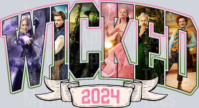 Wicked Movie 2024 realistic with photos DTF Wicked Transfers