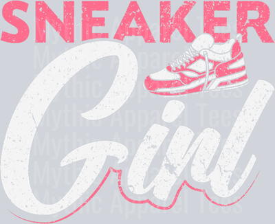 Sneaker Girl Shoe Collecting DTF Sneaker Transfers