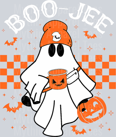Spooky Season Cute Ghost Halloween Costume Boujee Boo-Jee T-Shirt (2)