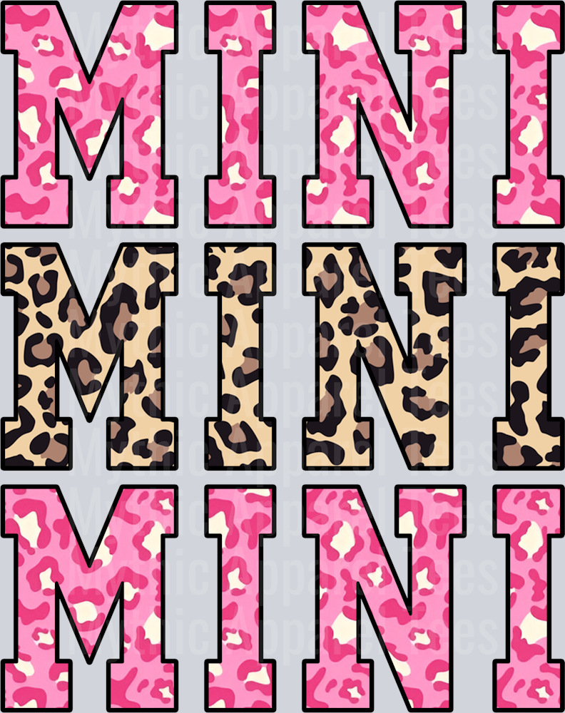 Mini Cheetah Pink DTF Mini Transfers