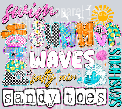 Summer Waves and sandy Toes  Summer Transfer
