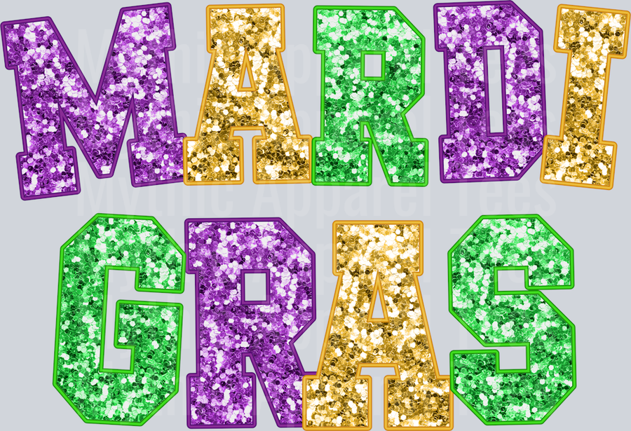 AZ737 Mardi Gras Rhinestone