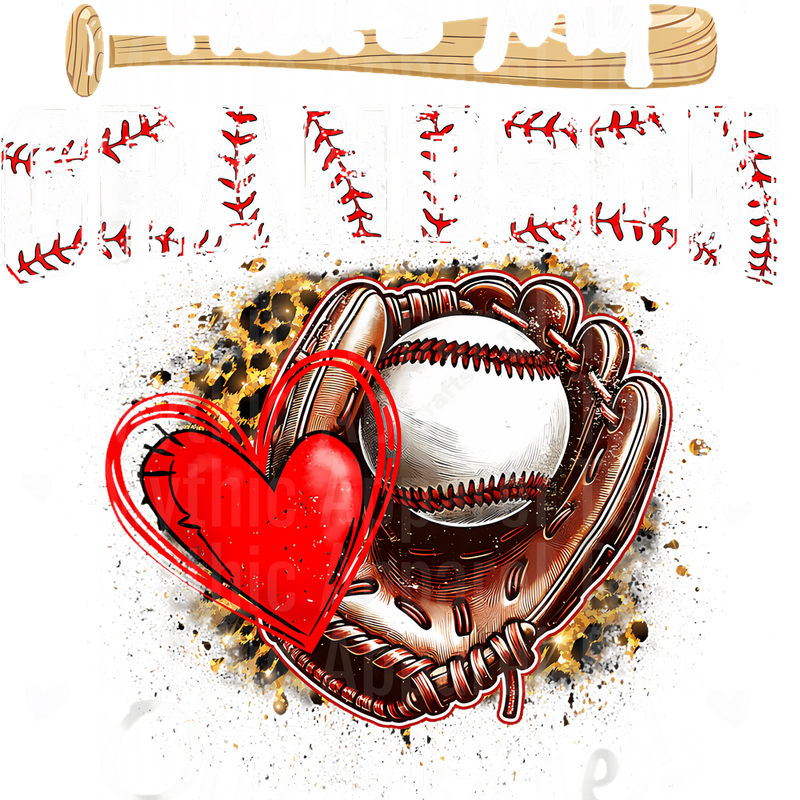 Grandma Grandpa Grandparents Baseball DTF Transfer