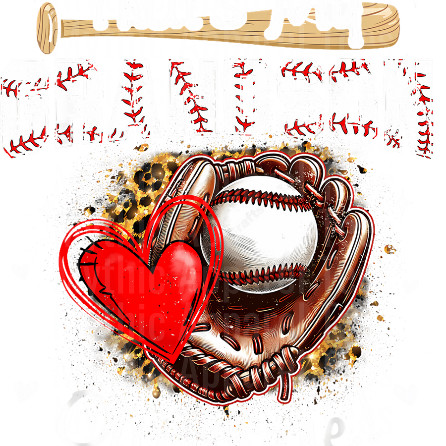 Grandma Grandpa Grandparents Baseball DTF Transfer