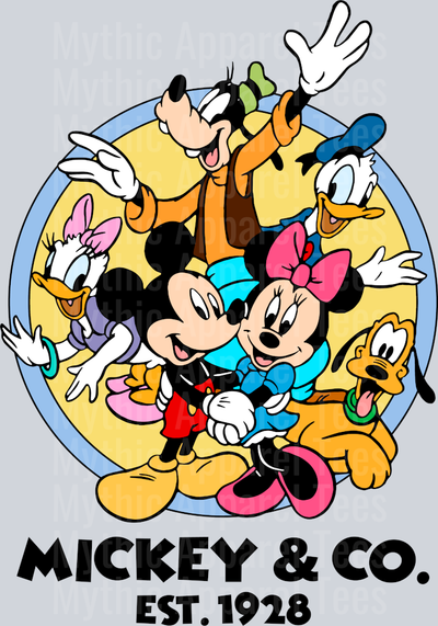 Mickey and Co Classic Characters Pluto and Daffy added DTF Disney Transfers