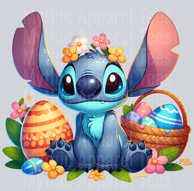 Stitch Easter Transfer 8 DTF Stitch Easter Transfers