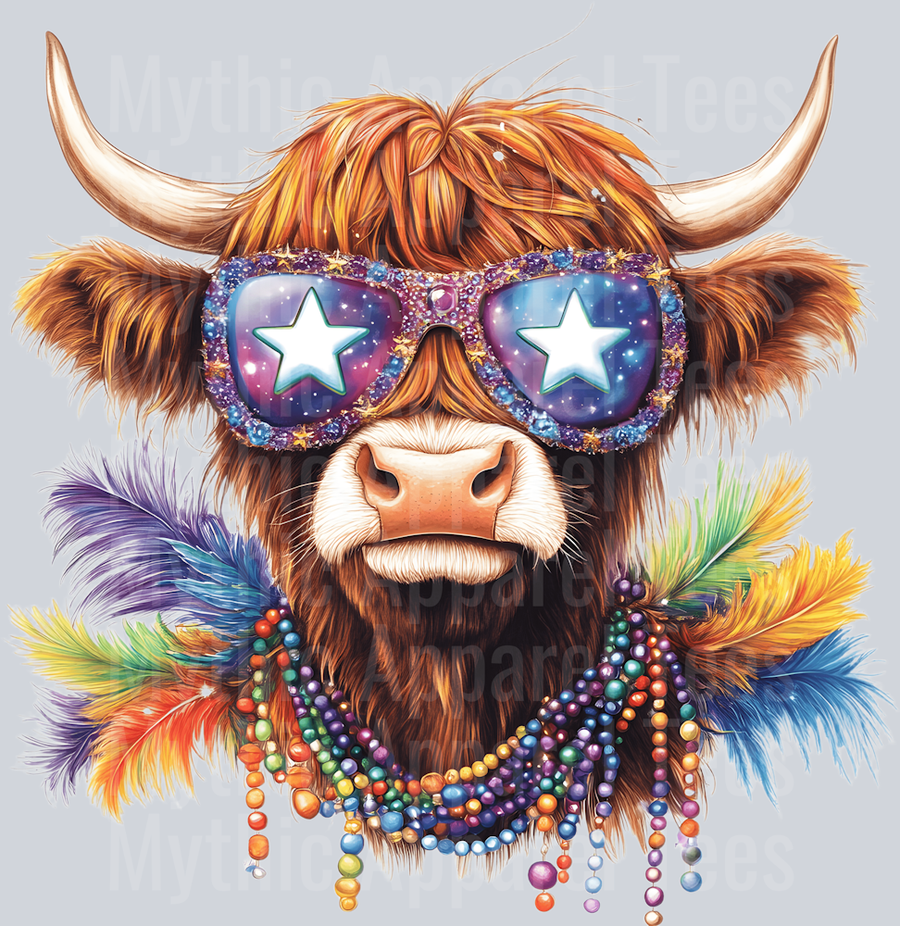 AZ808 Mardi Gras Highland Cow (39)